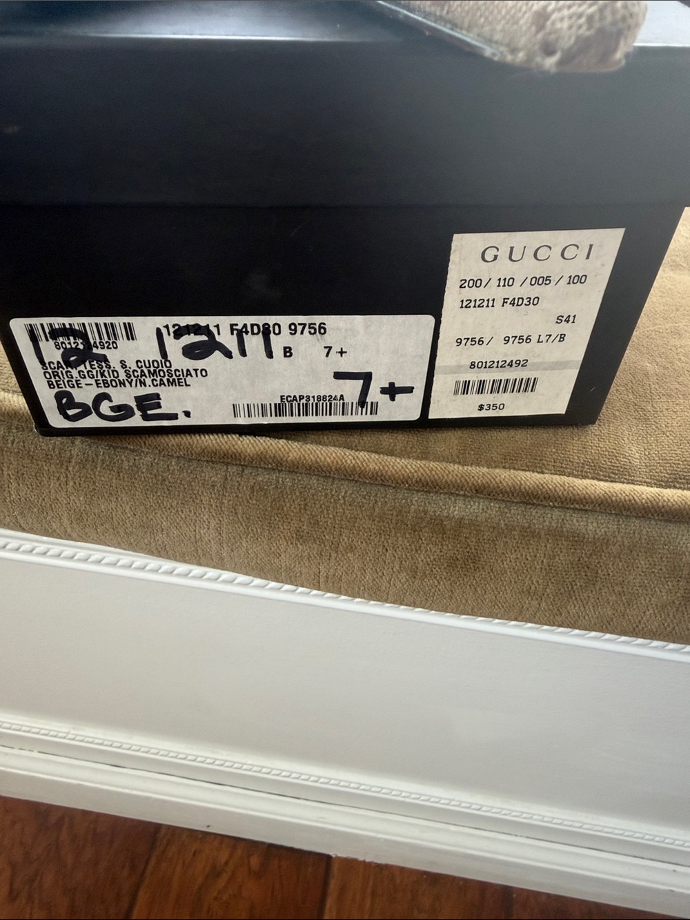 Gucci Brown Beige GG Canvas Horsebit Pointed Mules 7.5 - Picture 3 of 7